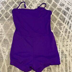 Purple unitard for dance in adult small